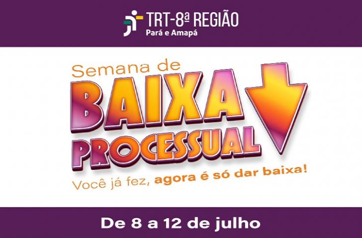 TRT-8 promove a Terceira Semana da Baixa Processual