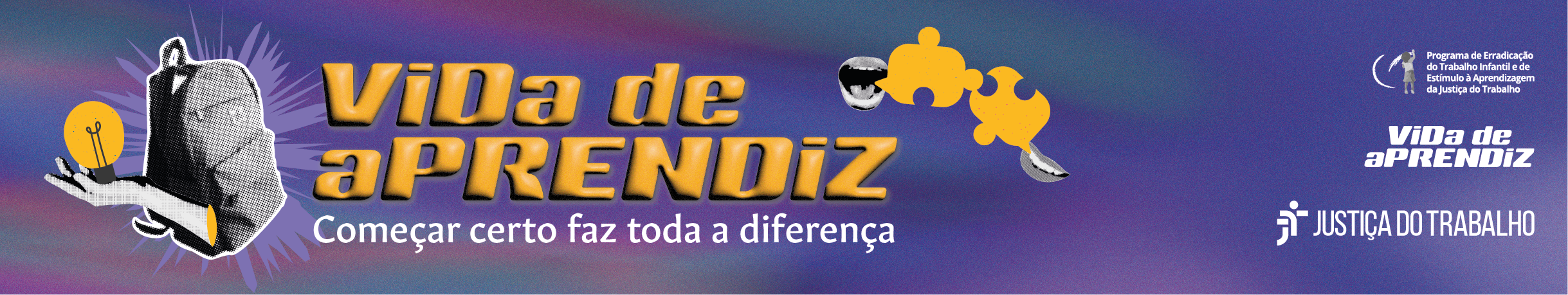 Este é um banner digital institucional da campanha